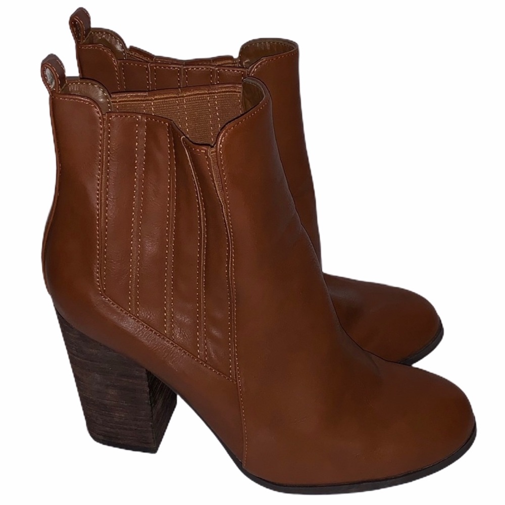 Call It Spring Brown Ankle Booties Size 11